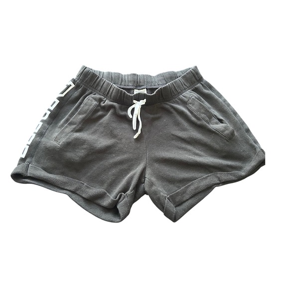 Victoria's Secret PINK Logo Boyfriend Heritage Fleece Shorts XS Lounge Comfy - Picture 1 of 4